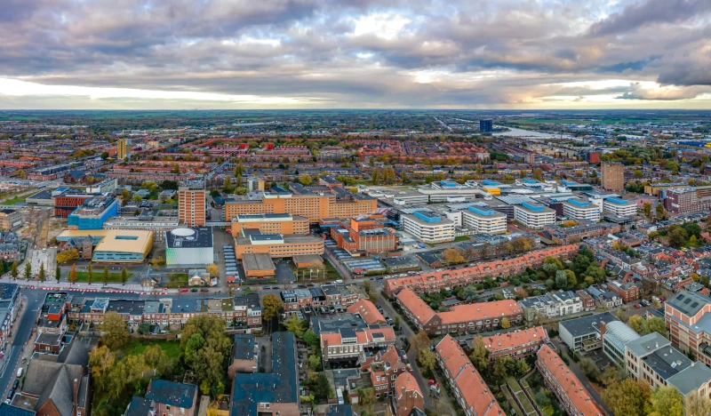 luchtfoto healthy ageing campus groningen door Deon Prins